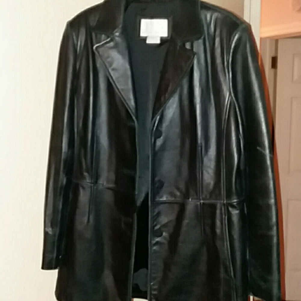 Nine west l/g leather jacket with matching Audrey